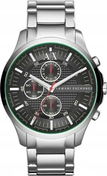 Montre Armani Exchange AX2163 homme cadran noir bracelet acier inoxydable