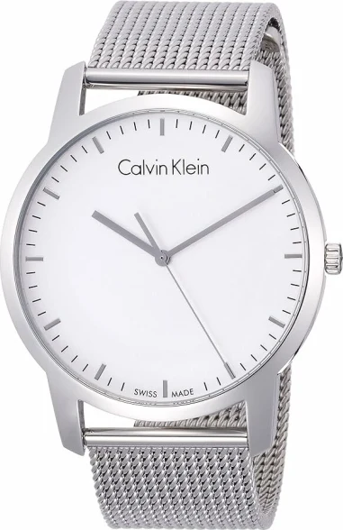 Montre Calvin Klein K2G2G126 homme cadran blanc bracelet acier inoxydable