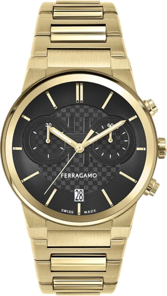 Montre Salvatore Ferragamo 611224 766037 homme cadran noir