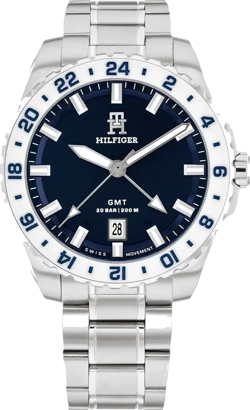 Tommy Hilfiger TH85 GMT 1792130 Men's Watch Blue Dial | Montres Outlet