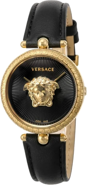 Montre Versace VECQ00118 femme cadran noir bracelet cuir